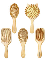 Bamboo Hair Brush: Sustainable, Anti-Static, Scalp Massage - All Hair Types