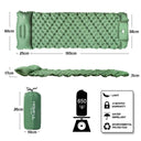 Outdoor Sleeping Pad Camping Inflatable Mattress with Pillows