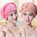 Quick Dry Microfiber Hair Towel Cap for Frizz-Free Hair