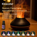 Kinscoter USB Essential Oil Diffuser with Flame Light