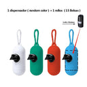 Yommy Pet Poop Bags: Colorful and Leak-proof Waste Bags  ourlum.com 1 Dispenser (Random Color) + 1 Pocketing 150 bags (10 Rolls) 