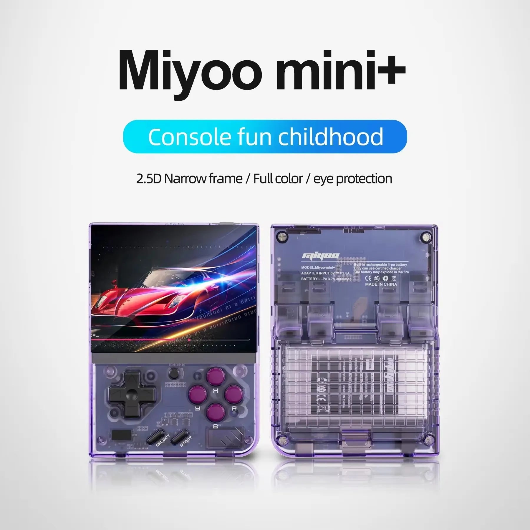 MIYOO Mini Plus Portable Retro Handheld Game Console V2 Mini+ 3.5 Inch IPS Screen Classic Video Game Console Linux System Gift