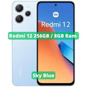 Xiaomi Redmi 12 256GB ROM 8GB RAM Versão Global | Smartphone 4G , ROM Global , Câmera 18MP , Carregador 18W  ourlum.com Redmi 12 256/8 Sky Blue brazil 8g | 256G