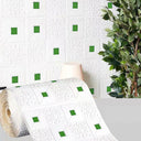 3D Brick Pattern Self-Adhesive Waterproof Wall Sticker Home Decor  ourlum.com Green-2 5pcs-70cmX1m 