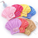 Quick Dry Microfiber Hair Towel Cap for Frizz-Free Hair