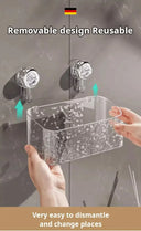 Bathroom Shelf Suction Cup Wall Mount Corner Storage Shelves