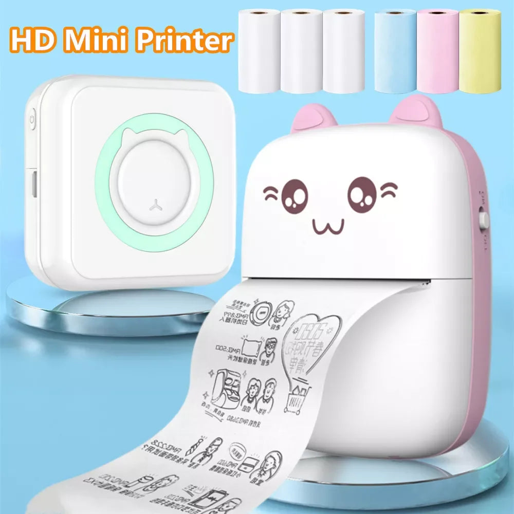 Mini Portable Label Sticker Printer: Travel-friendly HD Printing  ourlum.com   