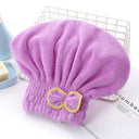 Quick Dry Microfiber Hair Towel Cap for Frizz-Free Hair