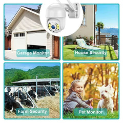 High-Definition Wireless PTZ Security Camera with Color Night Vision and Motion Detection