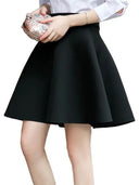 Solid Tutu Skirt Flared Mini for Chic Women Stylish Versatile