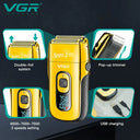 VGR Rechargeable 3-Speed Beard Hair Electric Shaver Men