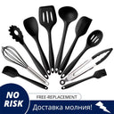 Leeseph 10 Piece Non Stick Silicone Kitchen Utensil Set