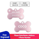 Engraved Personalized Pet ID Tags: Customizable Dog Collar Name Tag  ourlum pink dog tag  