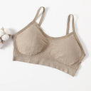 Sleek Seamless Push-Up Tube Top Bra for Women - Comfort and Style Combo  Our Lum Pad khaki L 