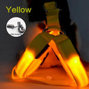 Luminous LED Dog Harness: Night Safety Nylon Collar & Light for Running  ourlum.com Yellow XS 30-35cm 