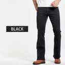 Mens Boot Cut Jeans Slightly Flared Slim Fit Denim Pants