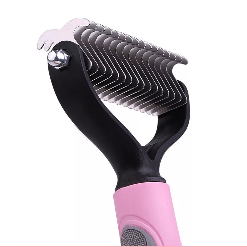 Dog Grooming Comb: Double-Sided Hair Removal Tool for Mats & Tangles  ourlum.com   