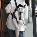 Pet Carrier Backpack: Stylish Breathable Travel Bag for Pets