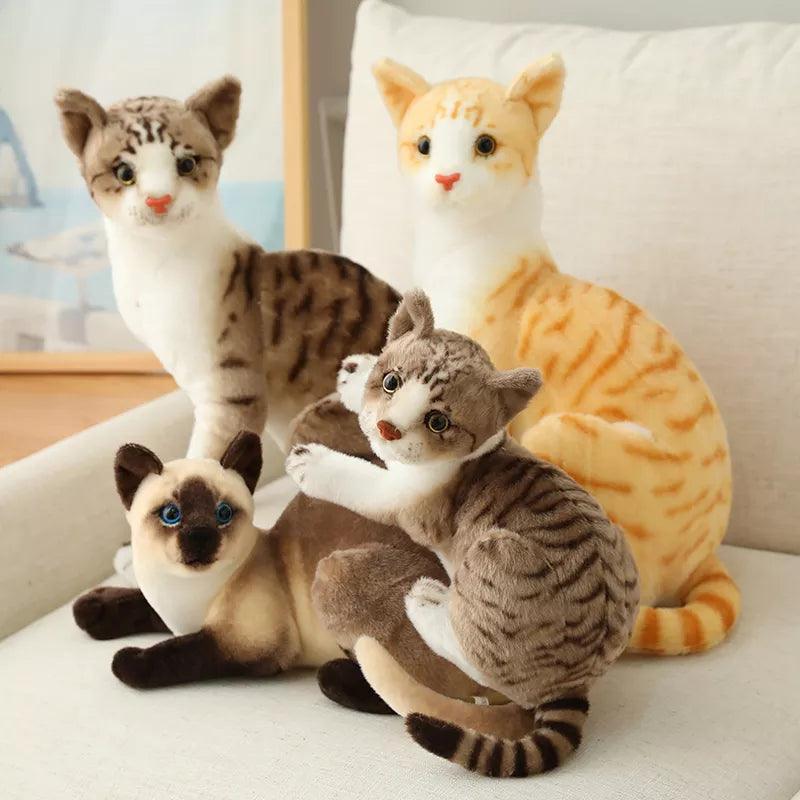 Siamese Cat Plush Toy: Lifelike Simulation Cute Doll Pet Home Decor Girls Gift  ourlum.com   