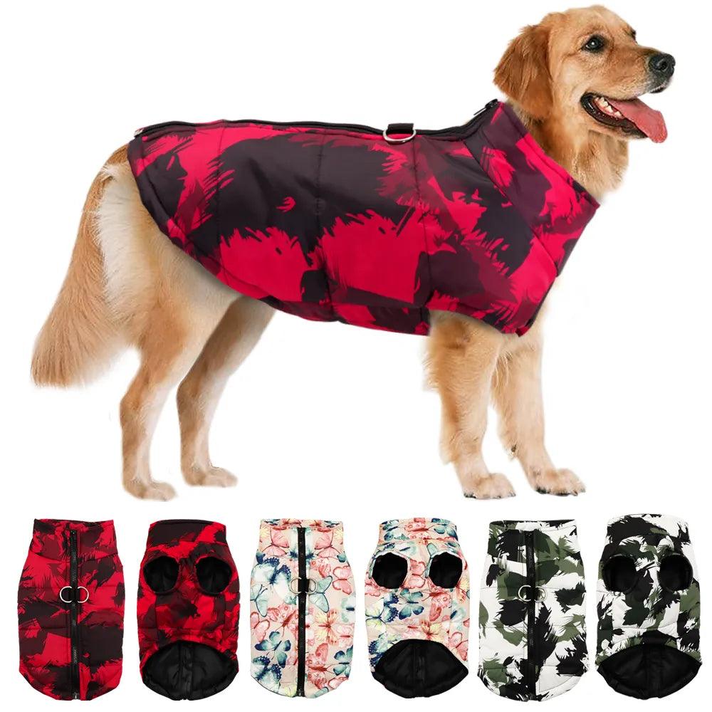 Winter Dog Jacket with Hood for Small, Medium, Large Dogs - Warm, Waterproof Coat  ourlum.com   