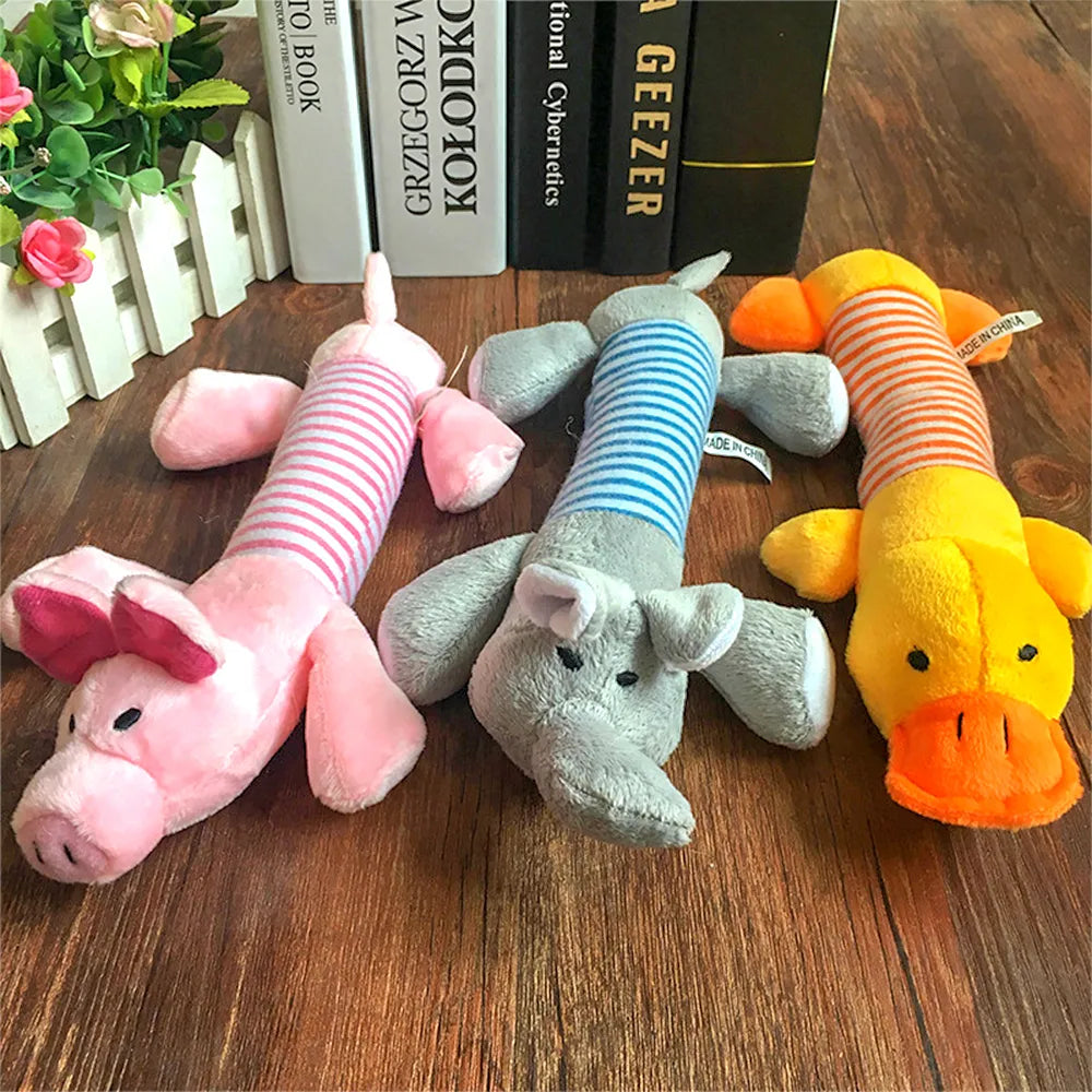 Pet Dog Squeak Plush Toy: Adorable Chew Toy for Dogs - Durable & Cute!  ourlum.com   