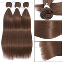 Salon Quality Synthetic Hair Extensions Silky Straight Heat Resistant