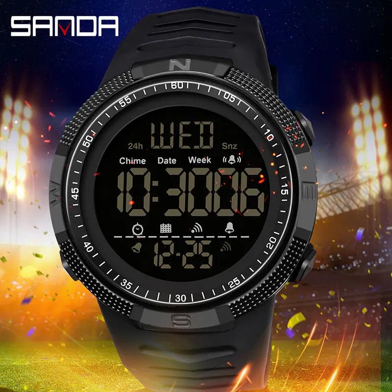 SANDA Military Digital Watch: Waterproof Shockproof Outdoor Timepiece  ourlum.com   