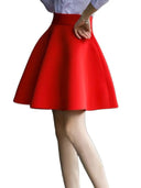 Solid Tutu Skirt Flared Mini for Chic Women Stylish Versatile