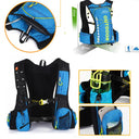 Cycling backpack for men and women, nylon bag, waterproof 8 liters, hiking and camping, 250ml water bottle with 1.5L water bag  ourlum.com   