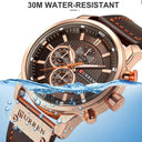 CURREN Chronograph Quartz Watch: Stylish Military Sports Timepiece  ourlum.com   