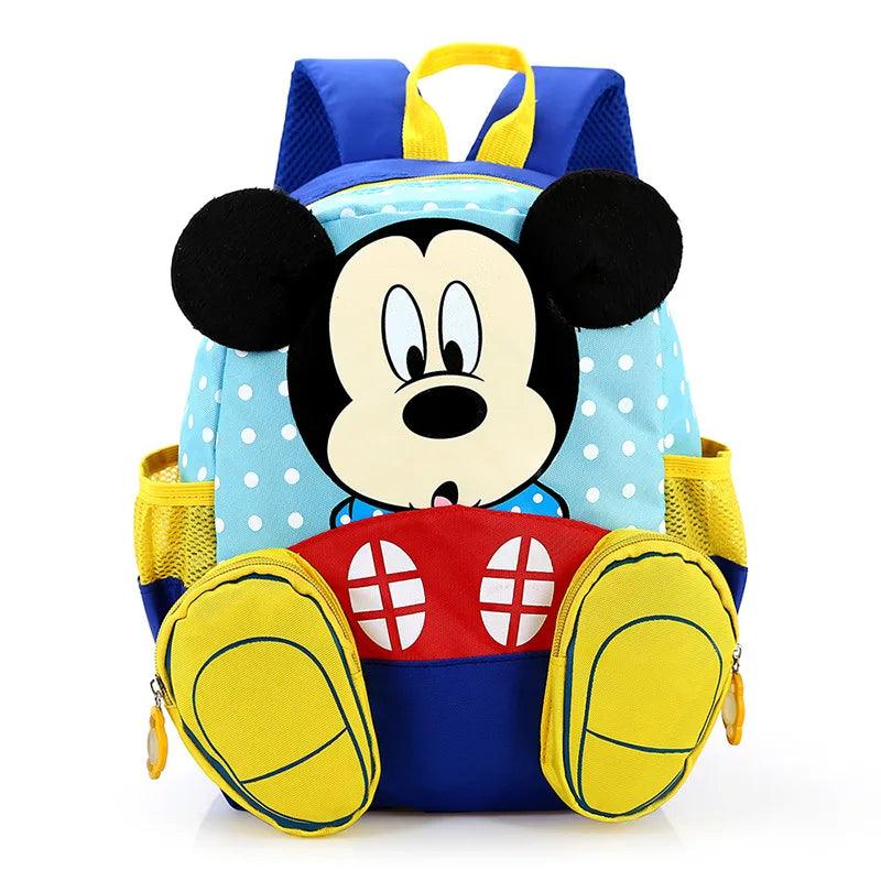 Disney Fashion Backpack For Boys Girls Mickey Minnie Kindergarten School Bags Kids Small Travel 3-5-6Yearls Old Mochila Escolar