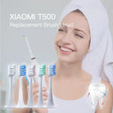 4Pcs Set For  T300/T500 Replacement Brush Heads Electric Toothbrush Heads Protect Soft DuPont Nozzles Floss Gifts