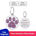 Engraved Personalized Pet ID Tags: Customizable Dog Collar Name Tag  ourlum purple dog tags  