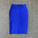 Rayon Bandage Pencil Skirt Elegant Celebrity Party Wear