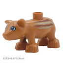 Big Farm Animals Building Blocks Set: Creative Educational Toy Blocks  ourlum.com Striped pig  