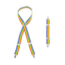 Rainbow Stripe Dog Diaper Suspenders for Pet Clothes Accessories