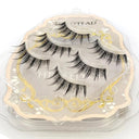 NEW 3D Mink Lashes Natural short Full Strip Lashes Transparent terrier Short Mink Lashes Style False Eyelashes  ourlum.com 3pairs C60  