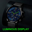 Elegant Stainless Steel Mesh Bracelet Watch for Gentlemen