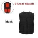 11 Area Heating Vest Men Women Casual V-neck USB Heated Jacket