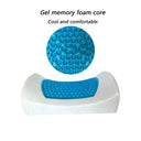 Lumbar Support Backrest Pillow Office Chair Gel Foam Strap