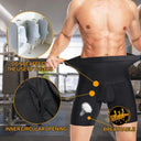 Men's High Waist Body Shaper Boxer Briefs for Tummy Control