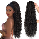 Curly Drawstring Ponytail Wig Long Synthetic Afro Hairpiece