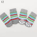 Cozy Anti-Slip Dog Socks for Small-Medium Paws Warmth