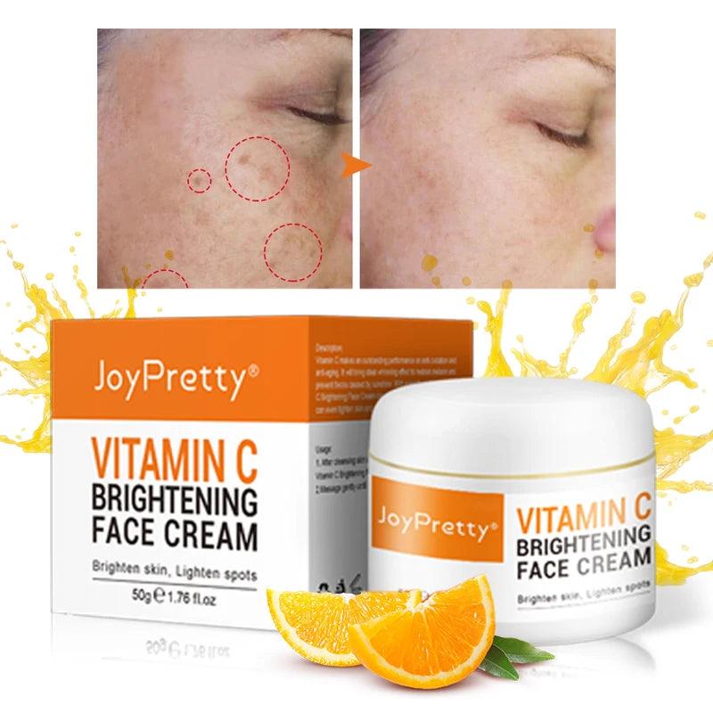 Vitamin C Infused Brightening Face Cream for Dark Spots and Anti-Aging  ourlum.com spain  