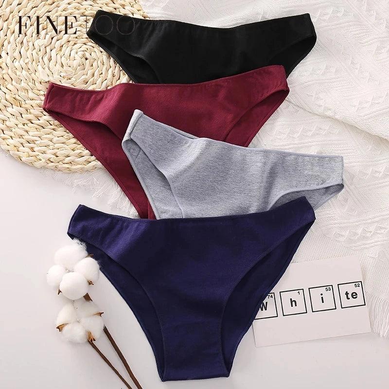 Cotton Comfort Women's Underwear Set - Plus Size Panties in Solid Colors  Our Lum   