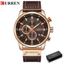 CURREN Chronograph Quartz Watch: Stylish Military Sports Timepiece  ourlum.com rose coffee box CHINA 