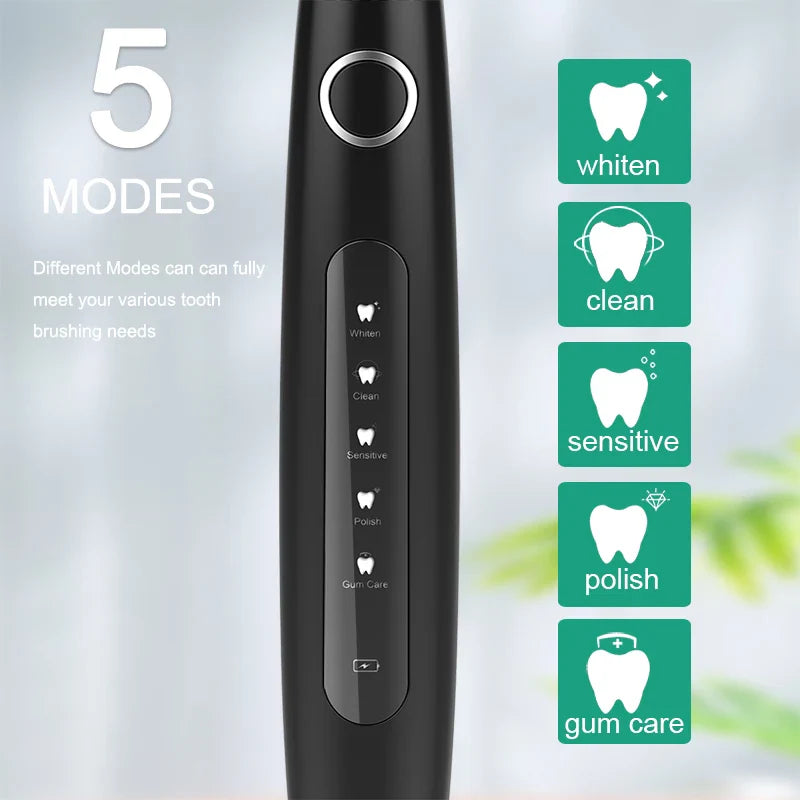 COSOUL Sonic Electric Toothbrush Professional 5 Modes Rechargeable Waterproof Toothbrush Box as Gift