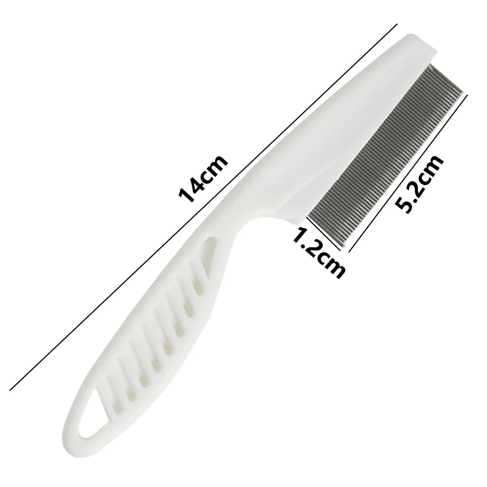 Stainless Steel Comfort Pet Flea Comb: Grooming Tool for Cat Dog Hair  ourlum.com   