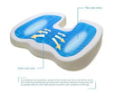 Gel Memory Foam U-Shaped Seat Cushion for Tailbone Relief