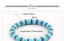 Blue Beaded Bracelet Charm Natural Stone Crystal Septa Stretch